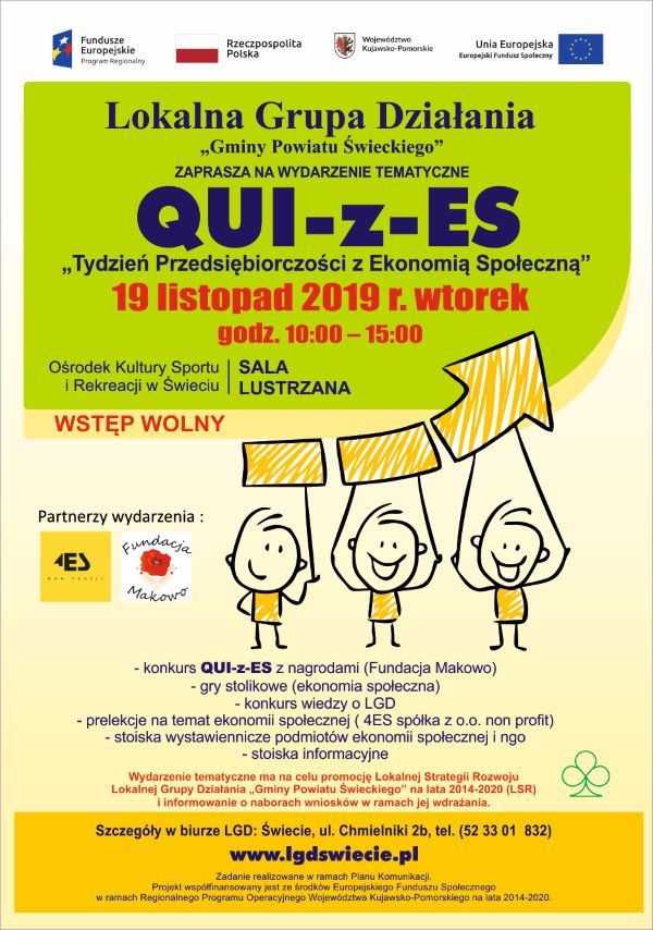 Quiz Wydarzenie plakat 19 11 2019 strona